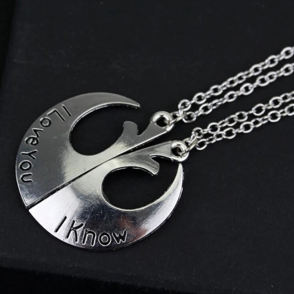 Star Wars Rebel Alliance Best Friends BFF Necklace 2 Piece Set
